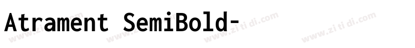 Atrament SemiBold字体转换